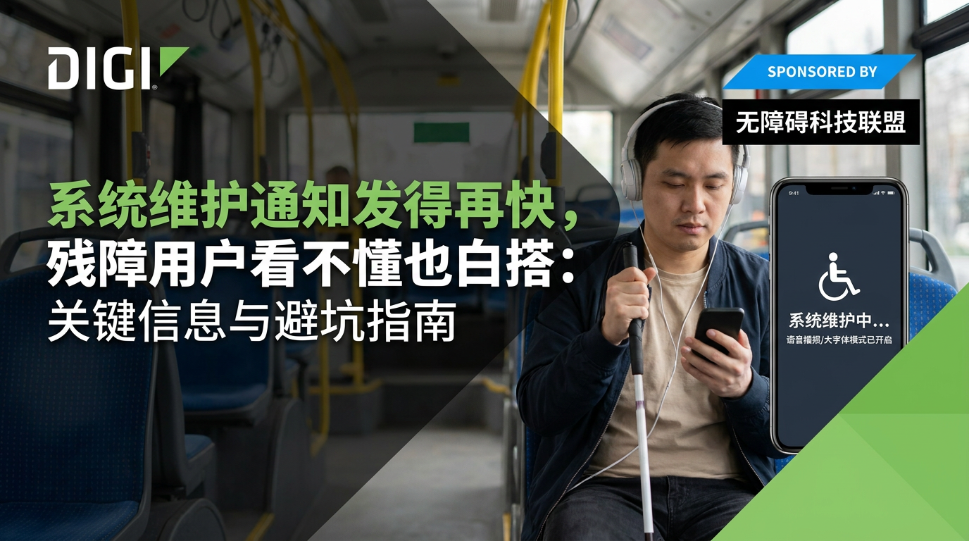 残障人士怎么才能看懂系统维护通知？无障碍沟通的关键信息清单